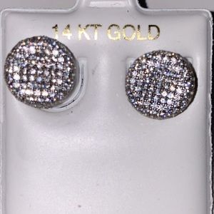 Real 14k earrings with CZ